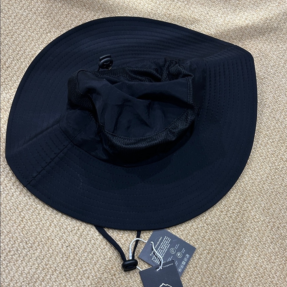 Men's Black Sun Protection Hat